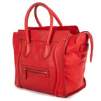 Handbag Mini Lugagge Bag Mini Red Calfskin Leather