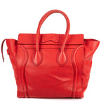 Handbag Mini Lugagge Bag Mini Red Calfskin Leather