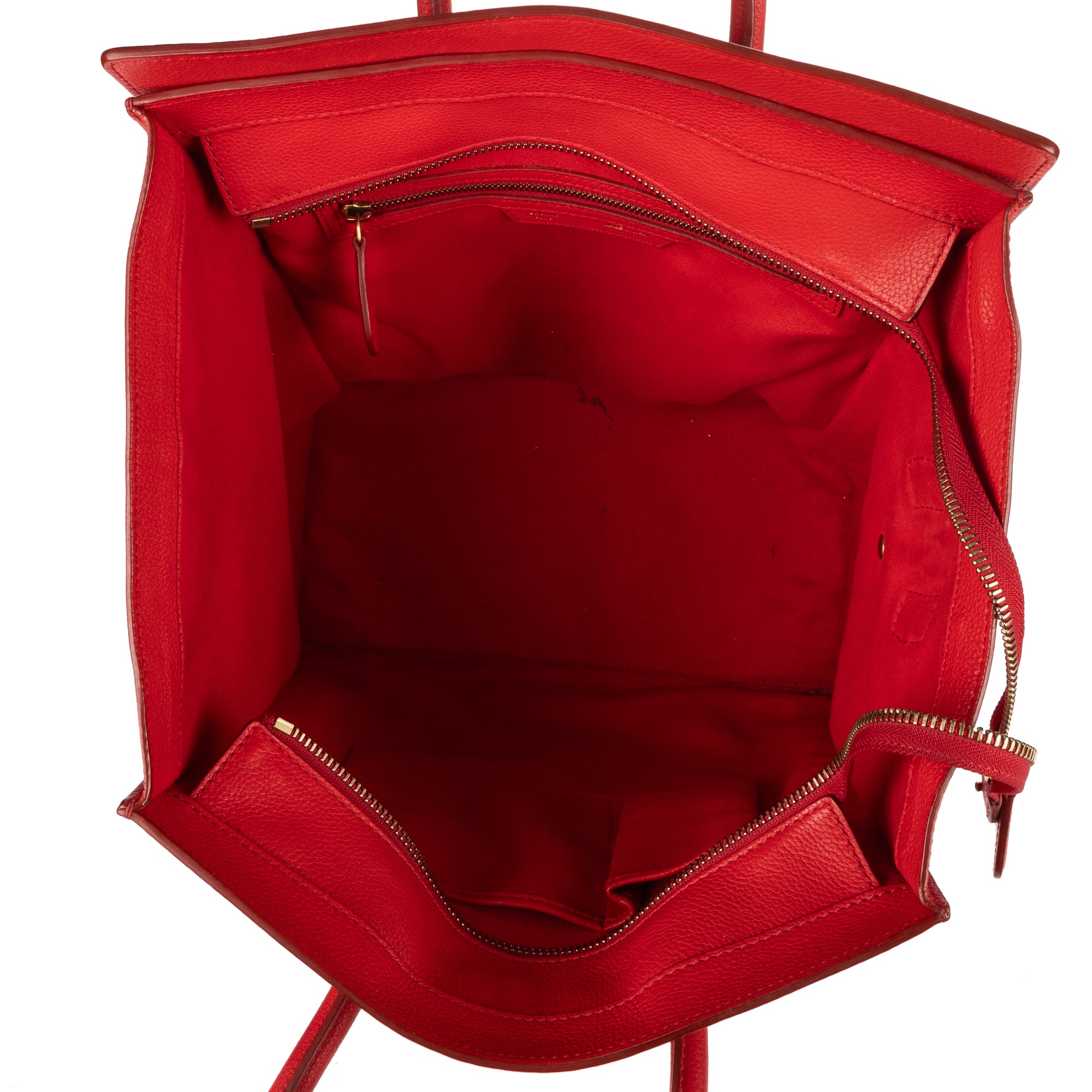 Handbag Mini Lugagge Bag Mini Red Calfskin Leather