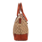 Shoulder Bag Heart Bit Zip Tote Brown Glitter Monogrammed Canvas