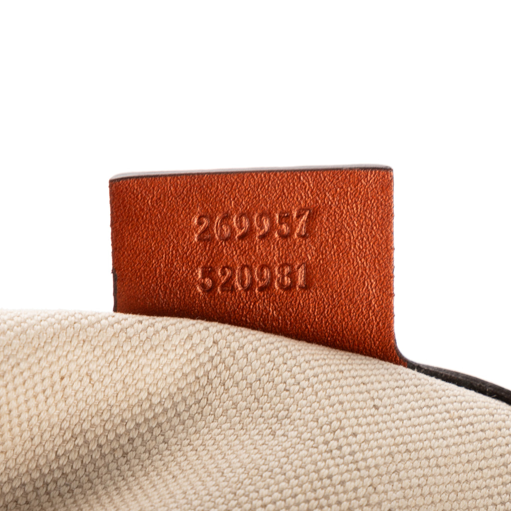 Shoulder Bag Heart Bit Zip Tote Brown Glitter Monogrammed Canvas