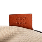 Shoulder Bag Heart Bit Zip Tote Brown Glitter Monogrammed Canvas
