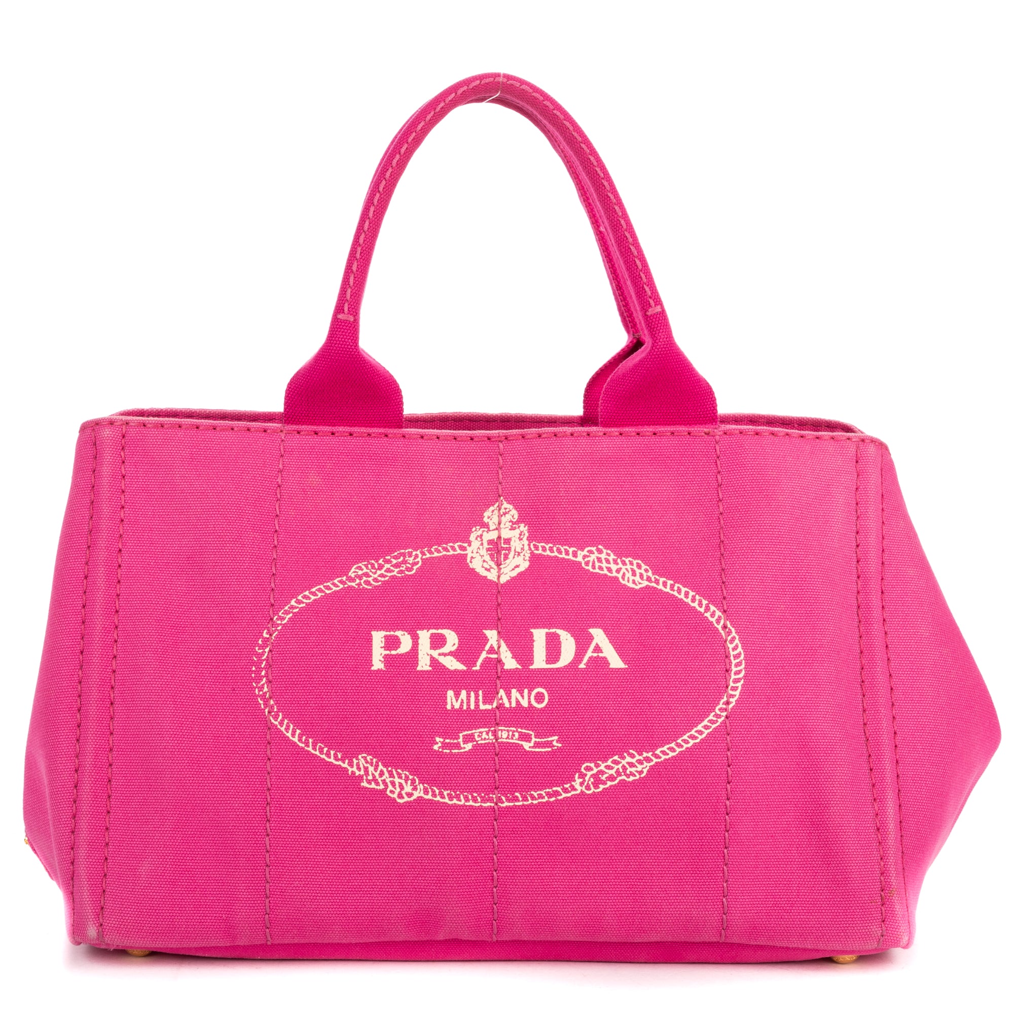 Shoulder Bag Medium Canapa Tote Medium Pink Logo Print Canvas