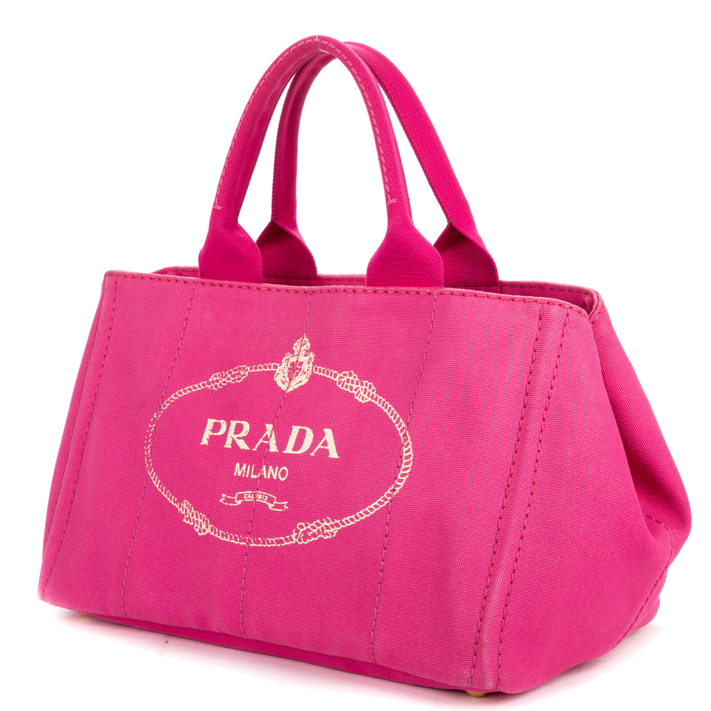 Shoulder Bag Medium Canapa Tote Medium Pink Logo Print Canvas