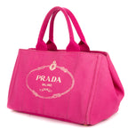 Shoulder Bag Medium Canapa Tote Medium Pink Logo Print Canvas