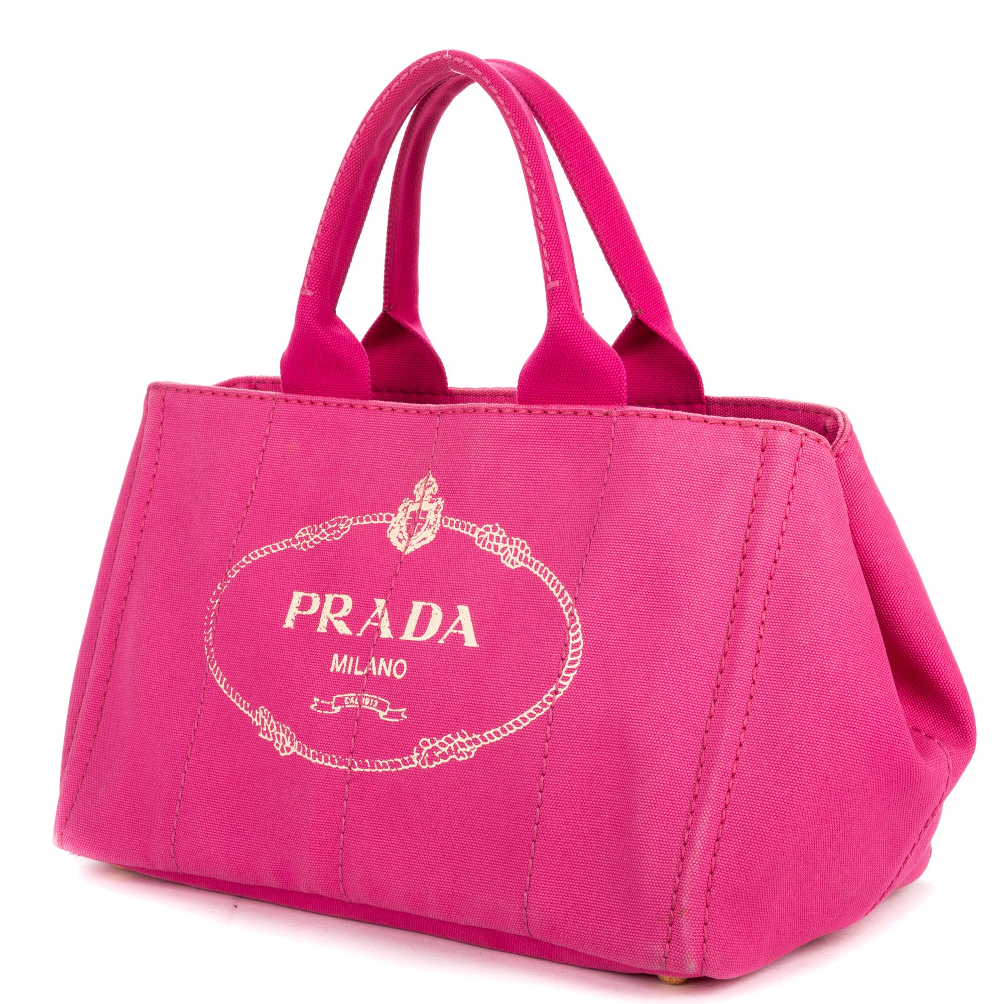 Shoulder Bag Medium Canapa Tote Medium Pink Logo Print Canvas