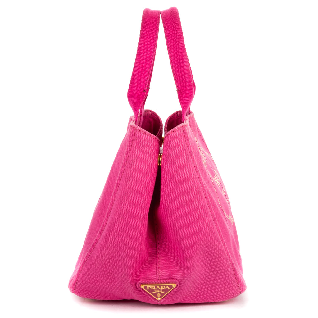 Shoulder Bag Medium Canapa Tote Medium Pink Logo Print Canvas