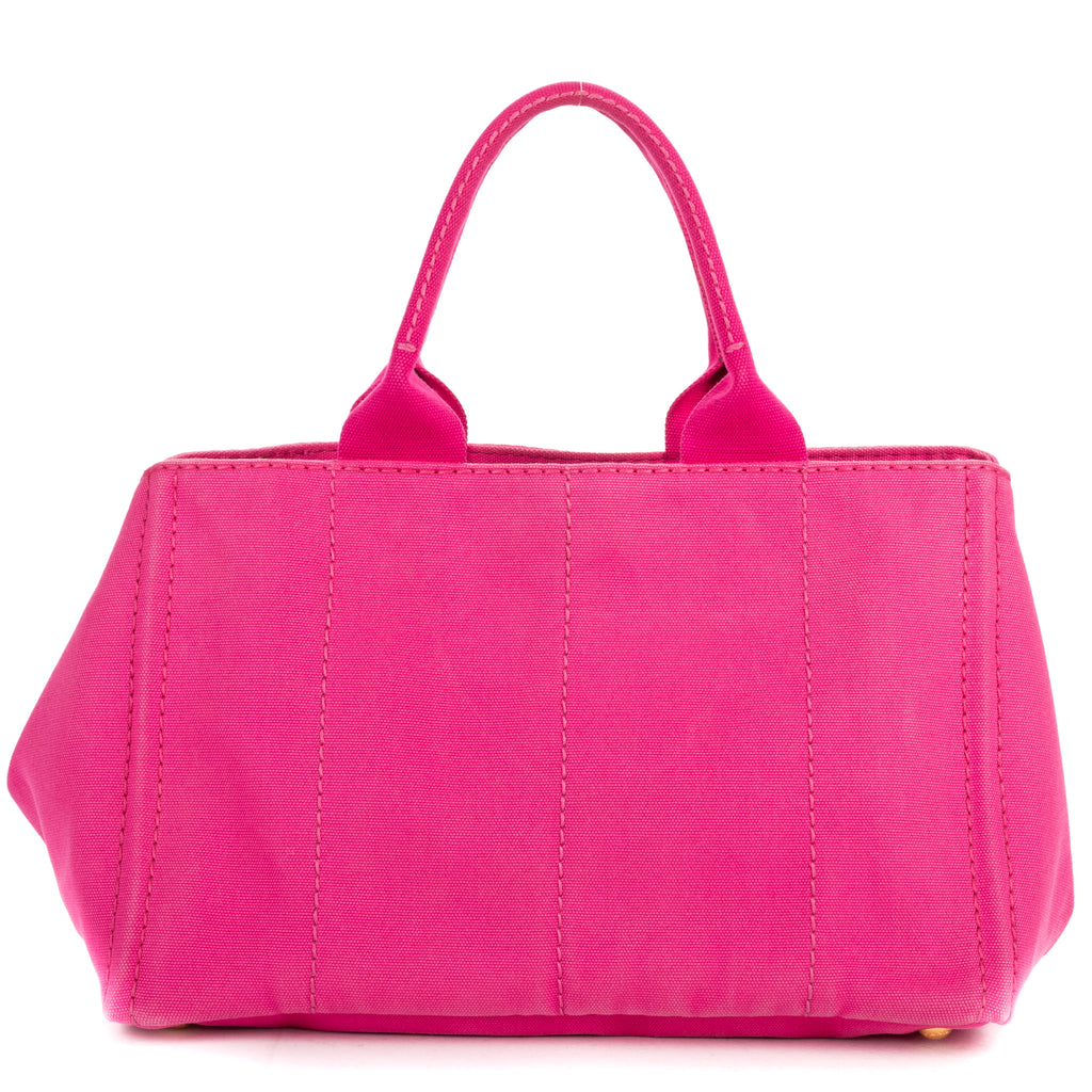 Shoulder Bag Medium Canapa Tote Medium Pink Logo Print Canvas