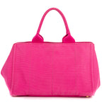 Shoulder Bag Medium Canapa Tote Medium Pink Logo Print Canvas