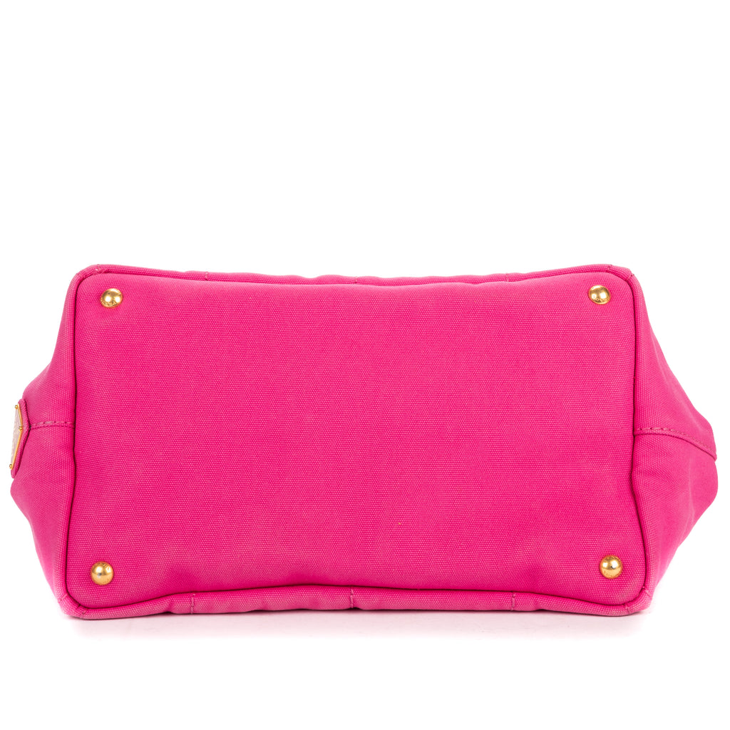 Shoulder Bag Medium Canapa Tote Medium Pink Logo Print Canvas