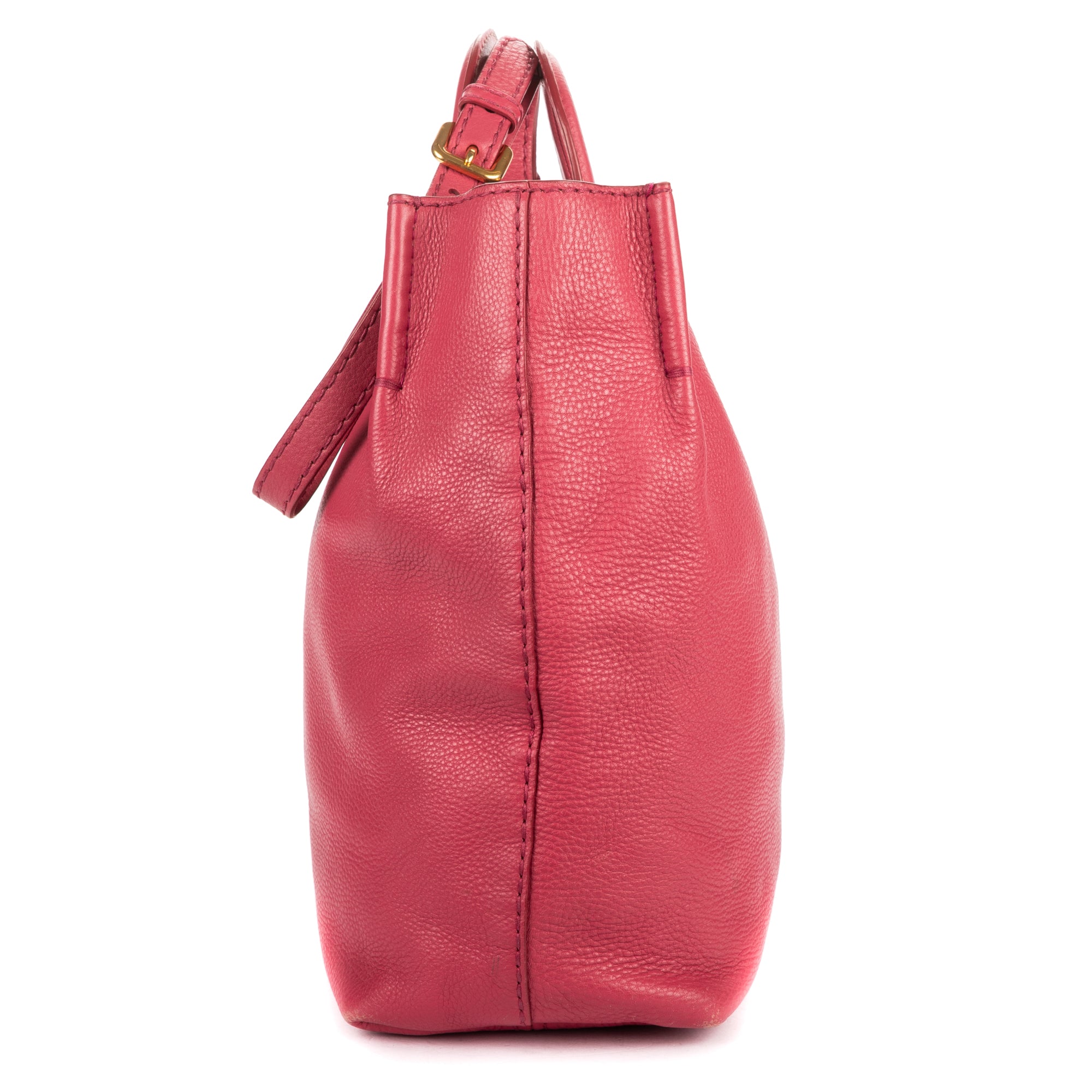 Shoulder Bag Tote Bag Pink Calfskin Leather