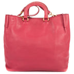 Shoulder Bag Tote Bag Pink Calfskin Leather
