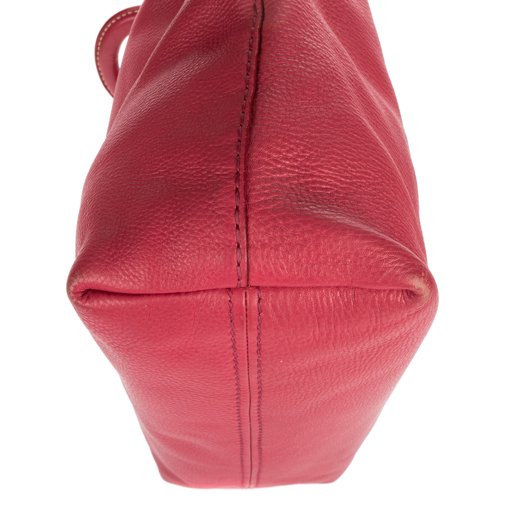 Shoulder Bag Tote Bag Pink Calfskin Leather