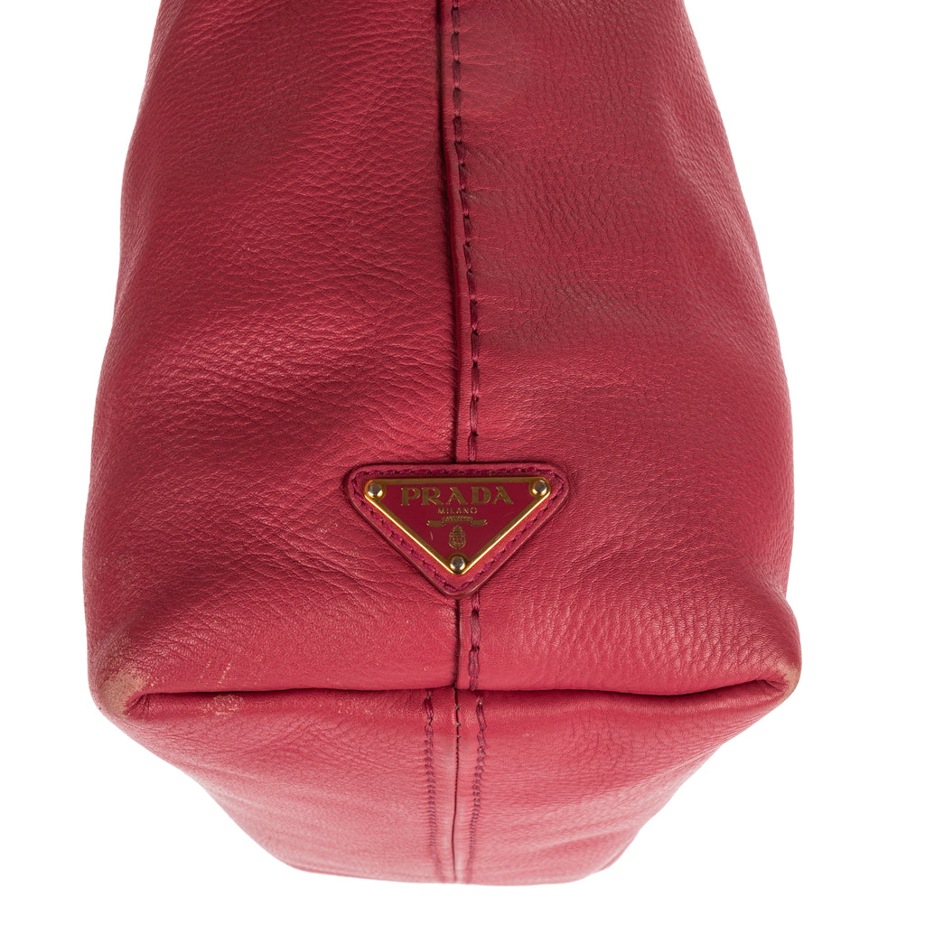 Shoulder Bag Tote Bag Pink Calfskin Leather