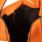 Shoulder Bag Mama Forever Orange Pebbled Leather