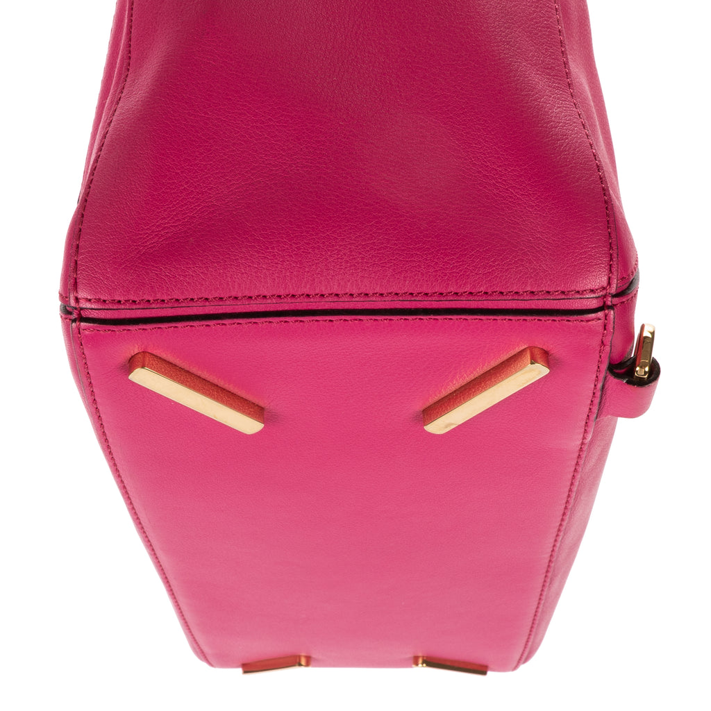 Shoulder Bag Medium Puzzle Bag Medium Pink Pebbled Calfskin Leather