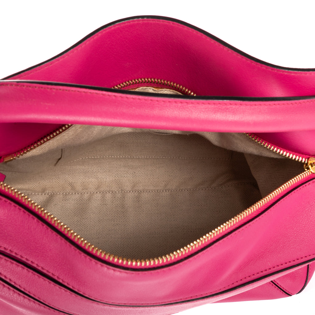 Shoulder Bag Medium Puzzle Bag Medium Pink Pebbled Calfskin Leather