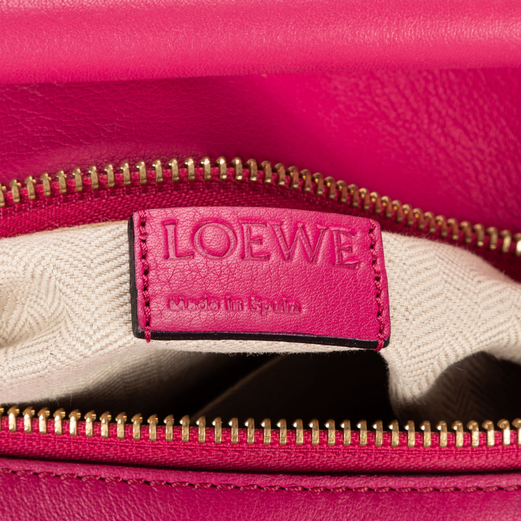 Shoulder Bag Medium Puzzle Bag Medium Pink Pebbled Calfskin Leather