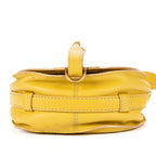 Shoulder Bag Marcie Mini Flap Bag Mini Yellow Pebbled Calfskin Leather