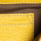 Shoulder Bag Marcie Mini Flap Bag Mini Yellow Pebbled Calfskin Leather
