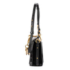 Shoulder Bag Small Nile Bracelet Bag Small Black Calfskin Leather