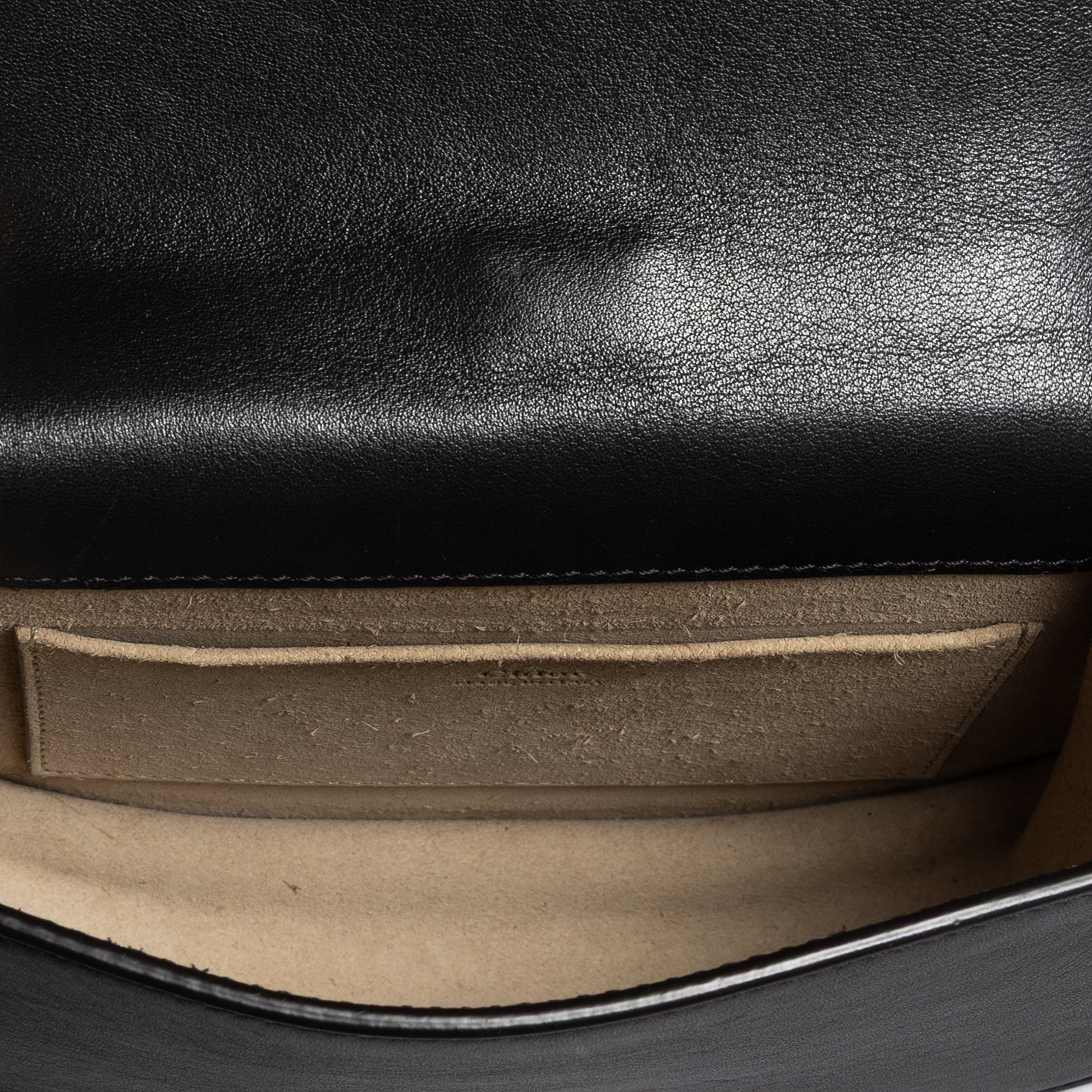 Shoulder Bag Small Nile Bracelet Bag Small Black Calfskin Leather