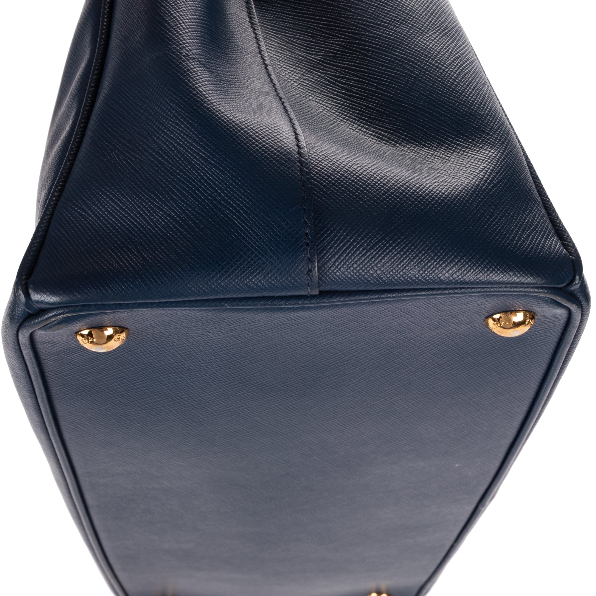 Handbag Medium Galleria Double Zip Tote Medium Navy Saffiano Leather