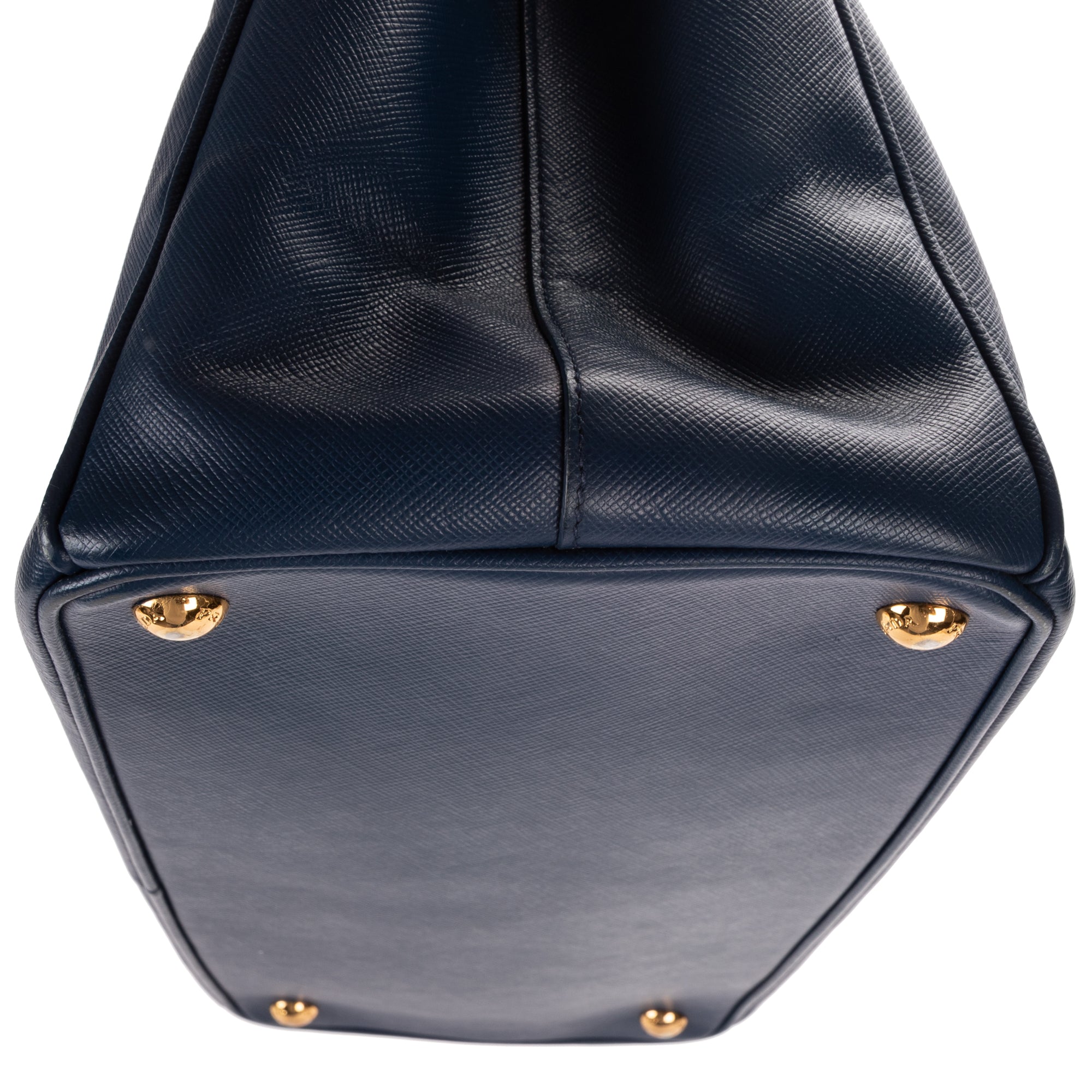 Handbag Medium Galleria Double Zip Tote Medium Navy Saffiano Leather