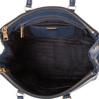Handbag Medium Galleria Double Zip Tote Medium Navy Saffiano Leather