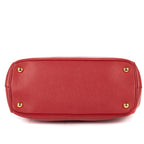 Shoulder Bag Small Galleria Double Zip Tote Small Red Saffiano Leather