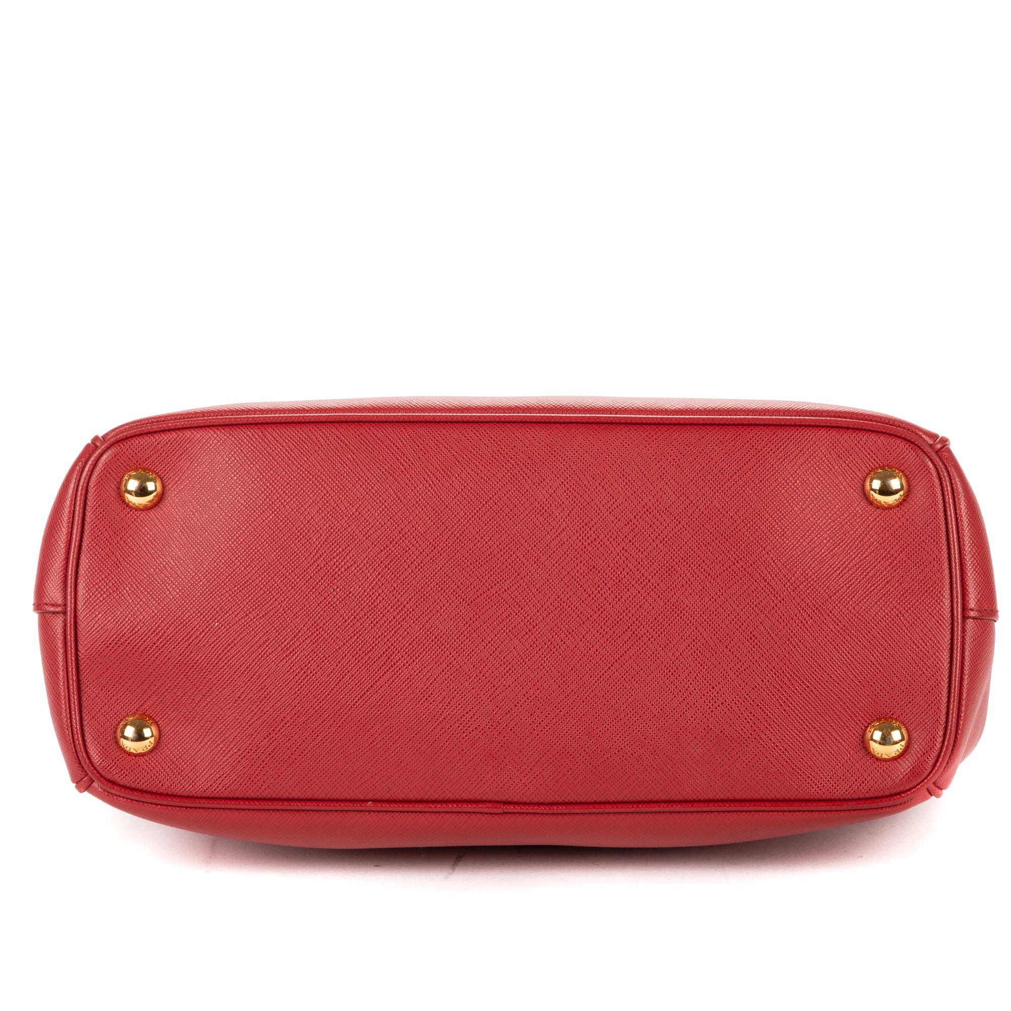 Shoulder Bag Small Galleria Double Zip Tote Small Red Saffiano Leather