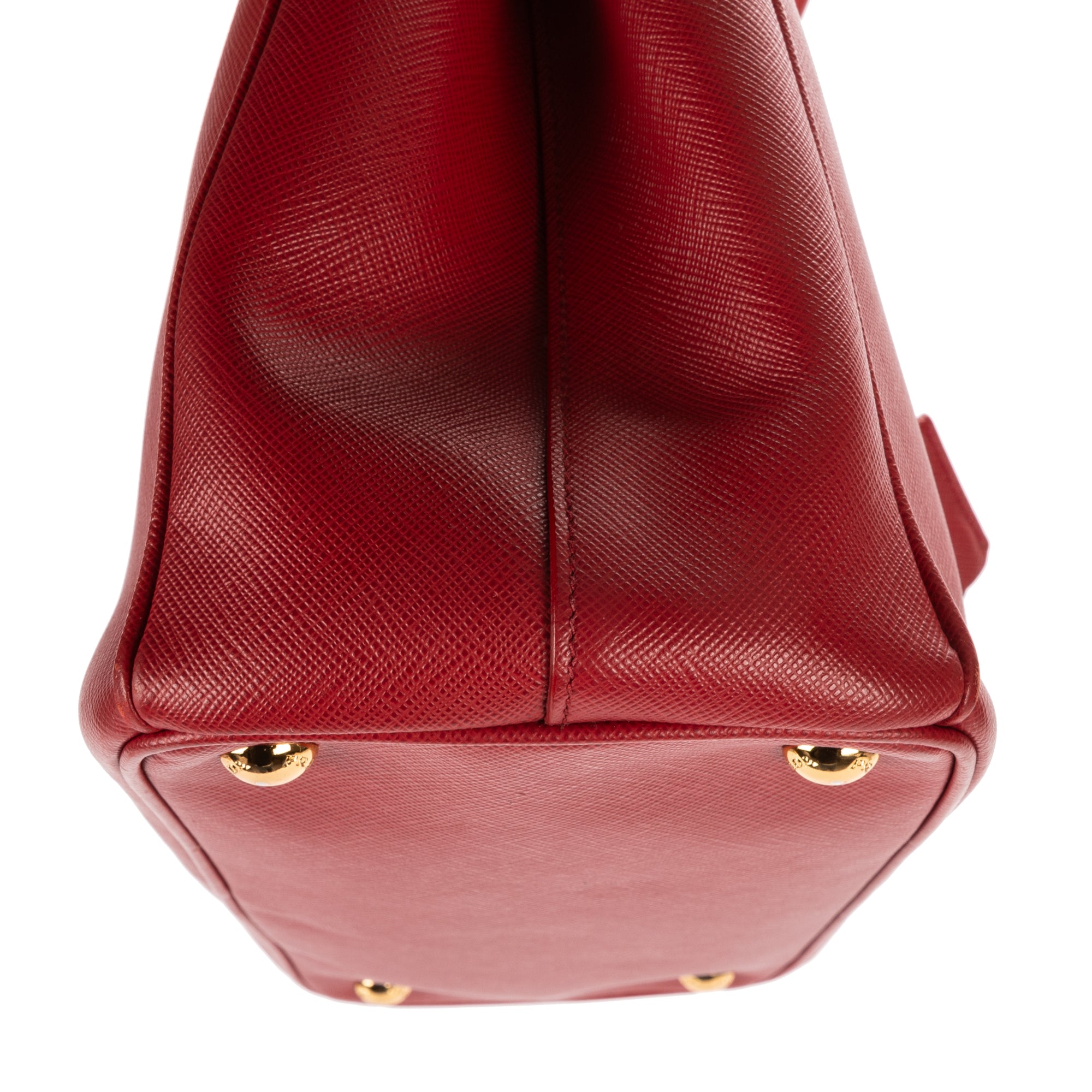 Shoulder Bag Small Galleria Double Zip Tote Small Red Saffiano Leather