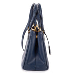 Shoulder Bag Small Galleria Double Zip Tote Small Navy Saffiano Leather