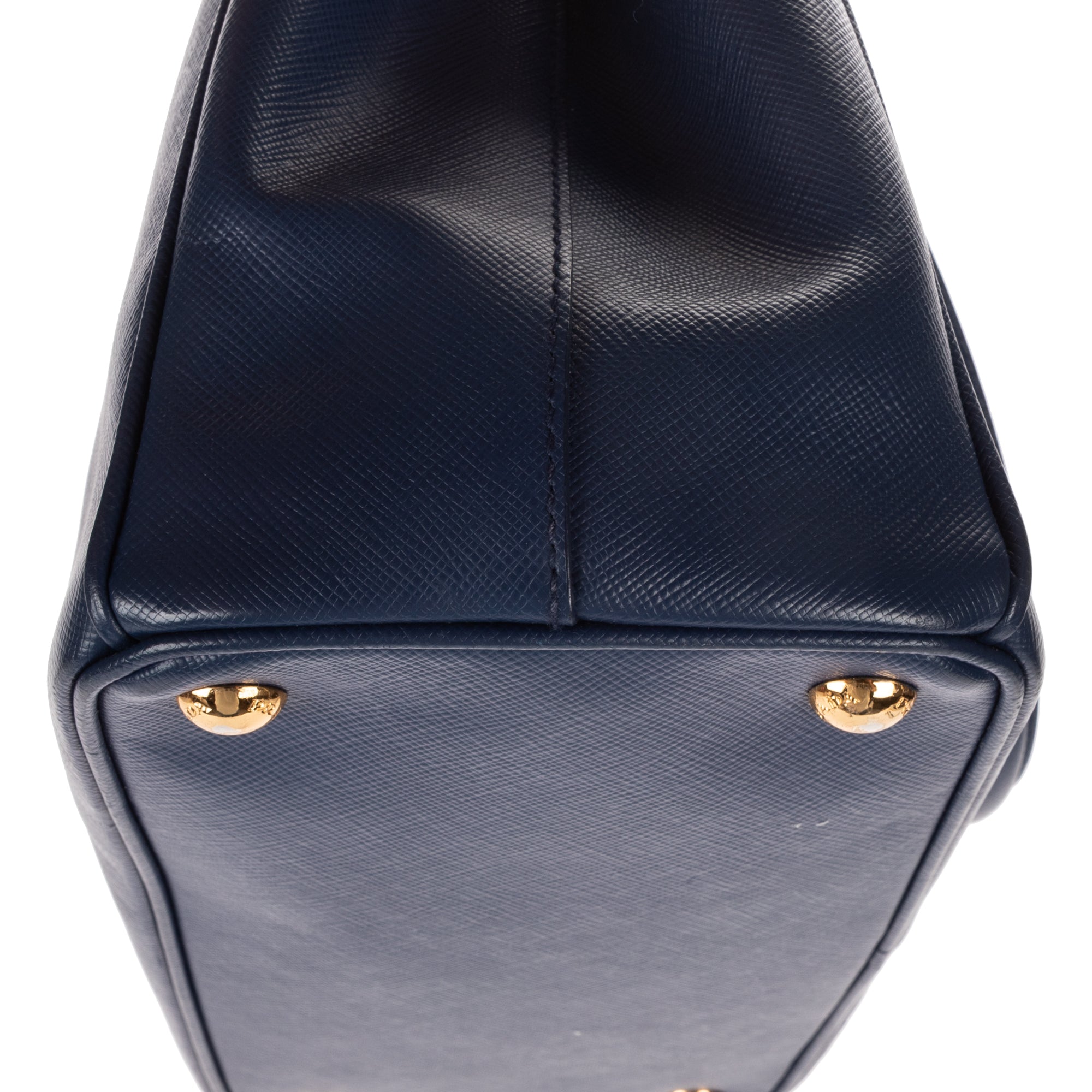 Shoulder Bag Small Galleria Double Zip Tote Small Navy Saffiano Leather