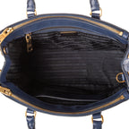 Shoulder Bag Small Galleria Double Zip Tote Small Navy Saffiano Leather
