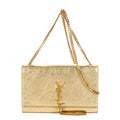 Shoulder Bag Medium Kate Wallet on Chain Medium Metallic Gold Pebbled Calfskin Leather