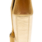 Shoulder Bag Medium Kate Wallet on Chain Medium Metallic Gold Pebbled Calfskin Leather
