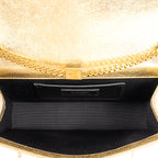 Shoulder Bag Medium Kate Wallet on Chain Medium Metallic Gold Pebbled Calfskin Leather