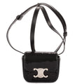 Shoulder Bag Mini Claude Mini Black Sequin Calfskin Leather