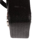 Bolso de Hombro Mini Claude Mini Cuero de Ternera con Lentejuelas Negras