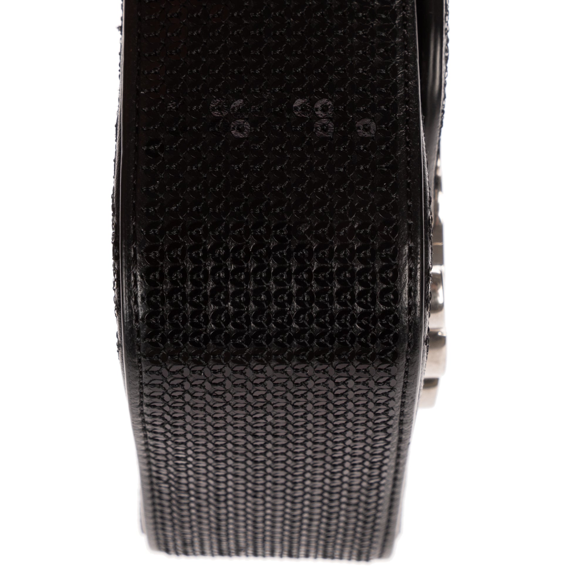 Shoulder Bag Mini Claude Mini Black Sequin Calfskin Leather