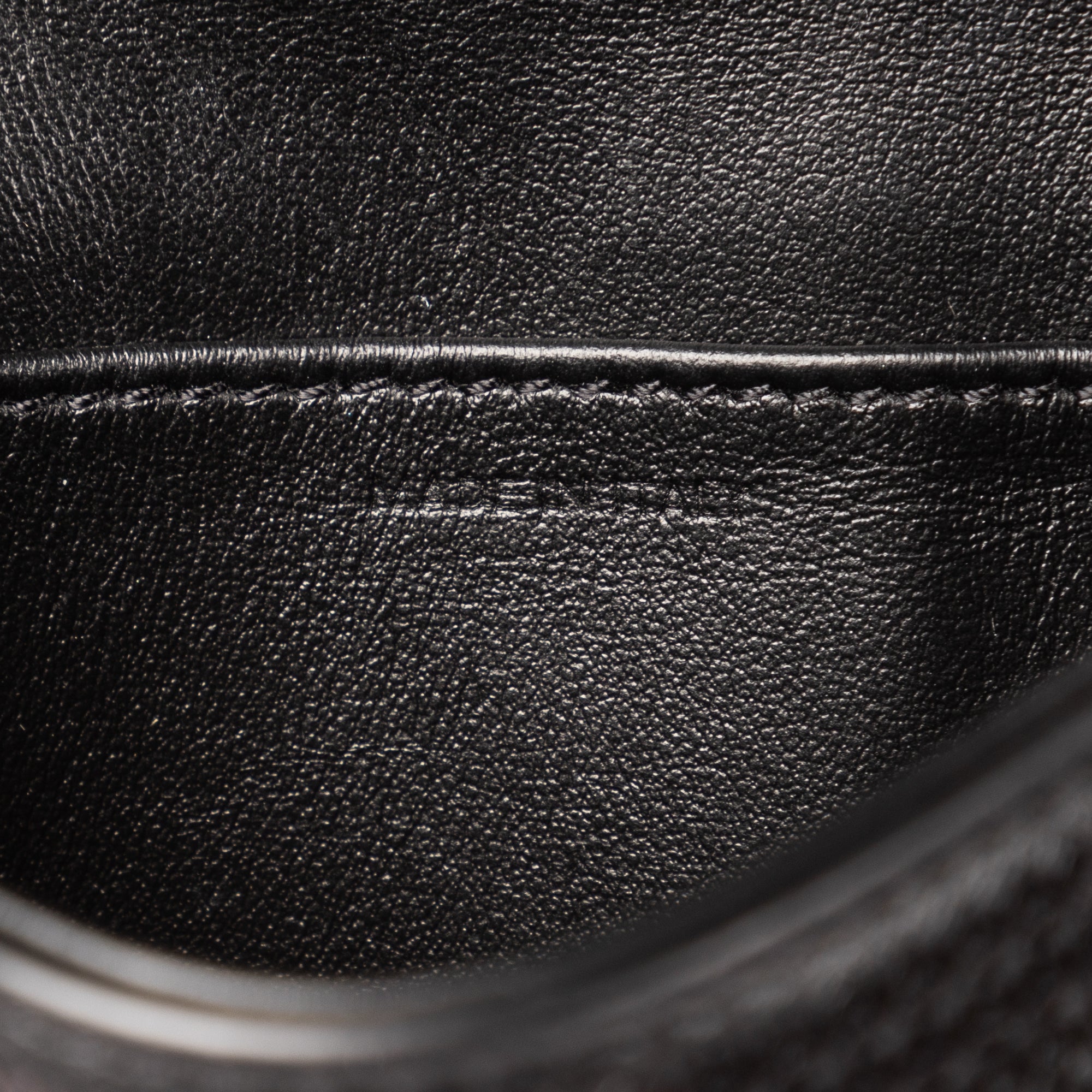 Shoulder Bag Mini Claude Mini Black Sequin Calfskin Leather