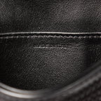 Bolso de Hombro Mini Claude Mini Cuero de Ternera con Lentejuelas Negras