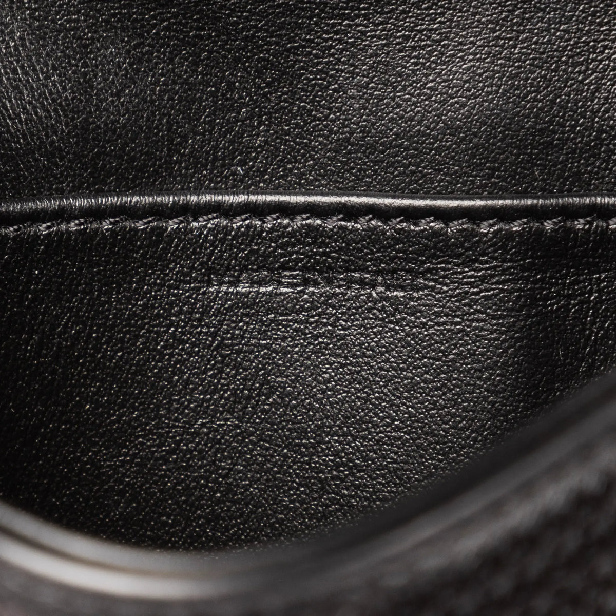 Bolso de Hombro Mini Claude Mini Cuero de Ternera con Lentejuelas Negras
