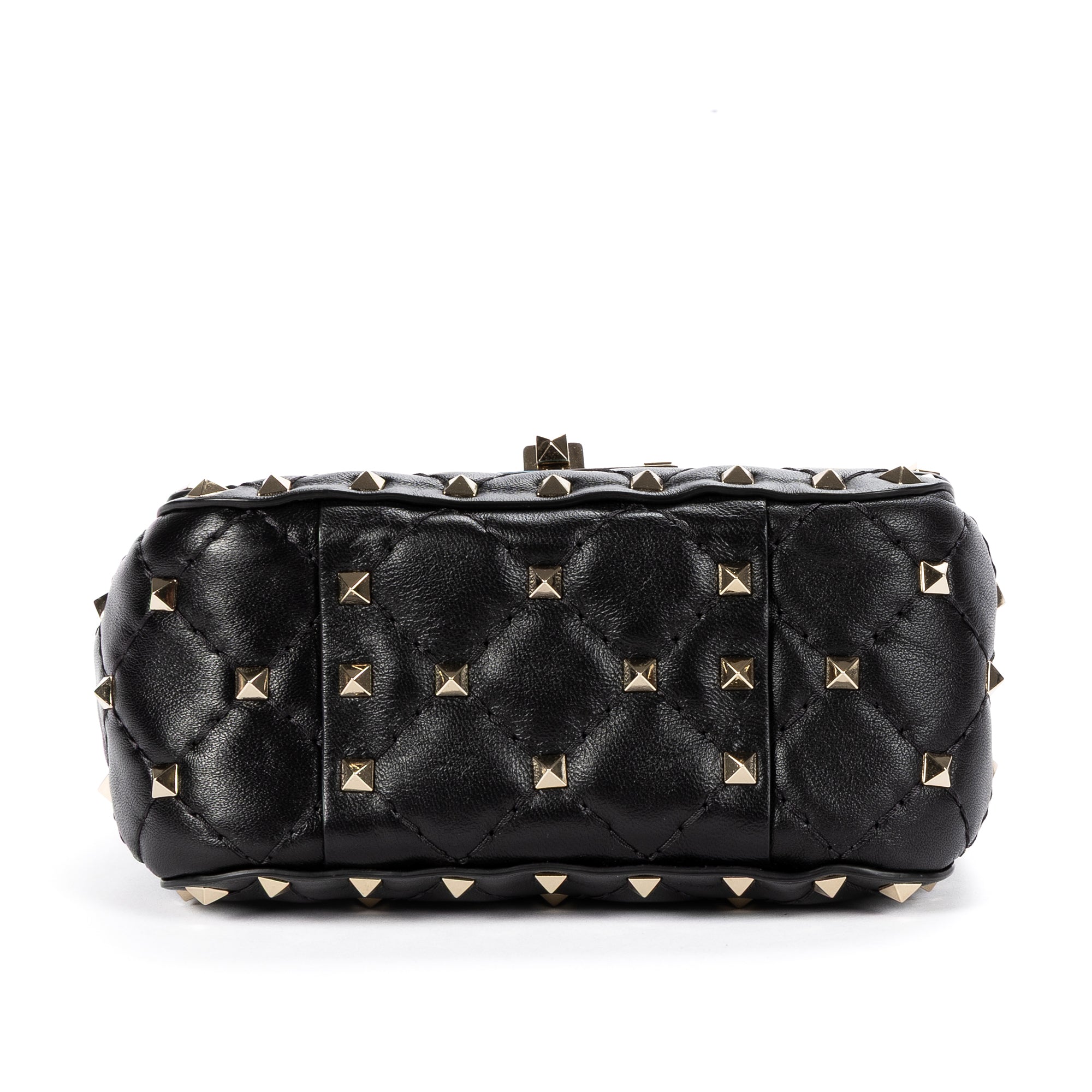 Shoulder Bag Mini Rockstud Spike Crossbody Mini Black Studded Quilted Calfskin Leather