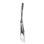 Shoulder Bag Cleo Silver Brushed Silver Leather
