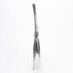 Shoulder Bag Cleo Silver Brushed Silver Leather