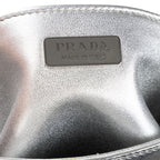 Shoulder Bag Cleo Silver Brushed Silver Leather