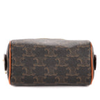 Shoulder Bag Mini Boston Crossbody Mini Dark Brown Triomphe Coated Canvas