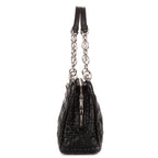 Shoulder Bag Medium Soft Shopping Tote Medium Black Cannage Lambskin Leather